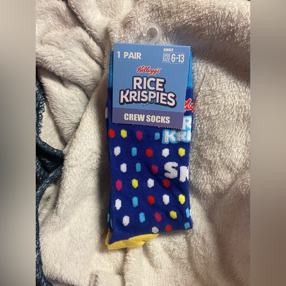 Kellogg's Rice Krispies Blue Crew Socks